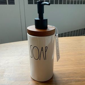 Rae Dunn Wood Soap Dispenser